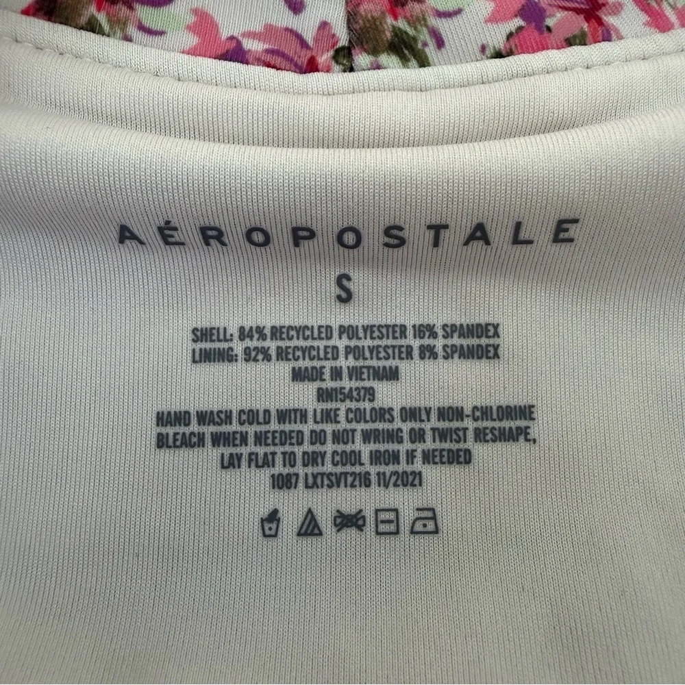 Women’s Aeropostale Ditsy Floral Bikini Cutout High Waisted Scoop Neck Small - Picture 14 of 16